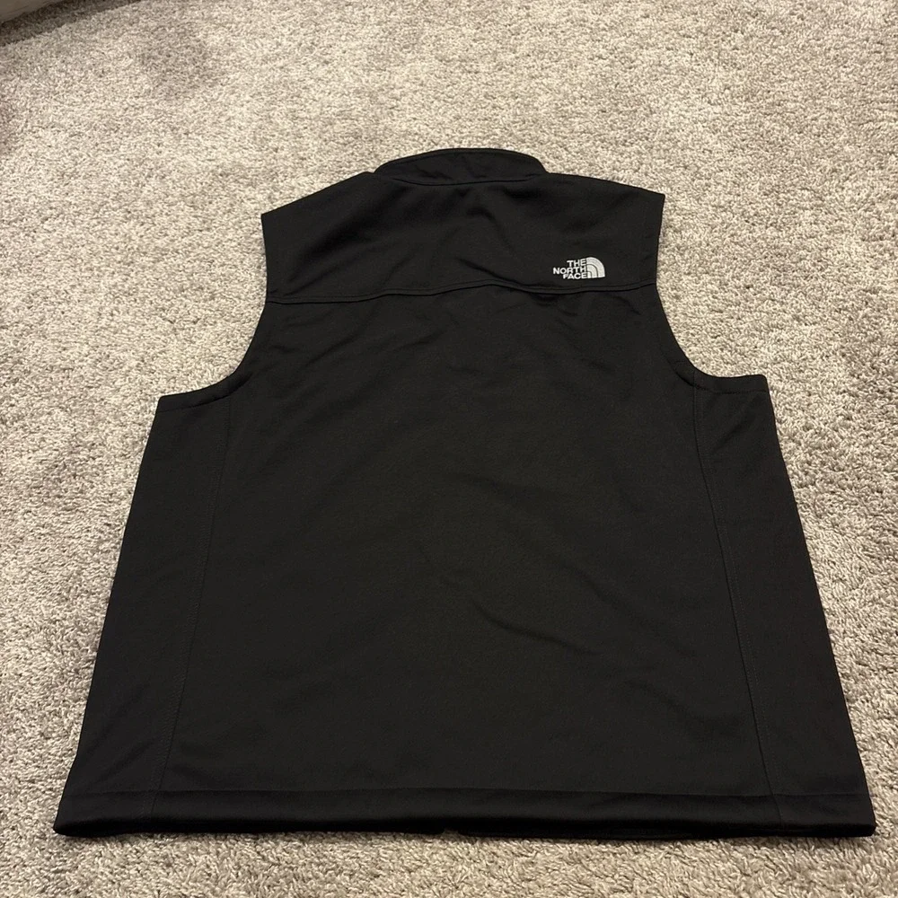 The North Face Ridgewall Vest Mens XL Black Full Zip Logo Windwall NEW WITH TAGS